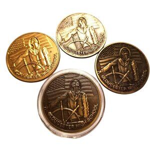 Gloucester High School Token Coins Medals 2002 and 2004 Set of 4 SC435